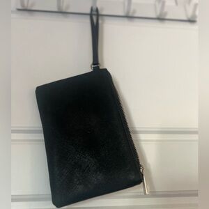 Black Wristlet with Zipper